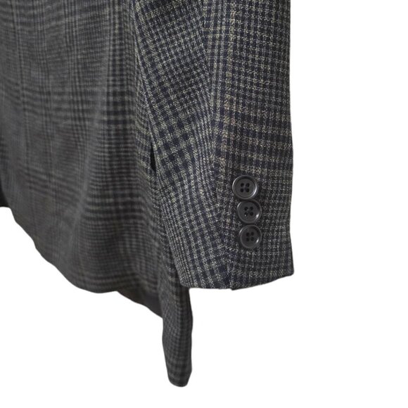 Ermenegildo Zenga Vintage Plaid Soft Single Breasted Blazer Sz 42R - Picture 5 of 11